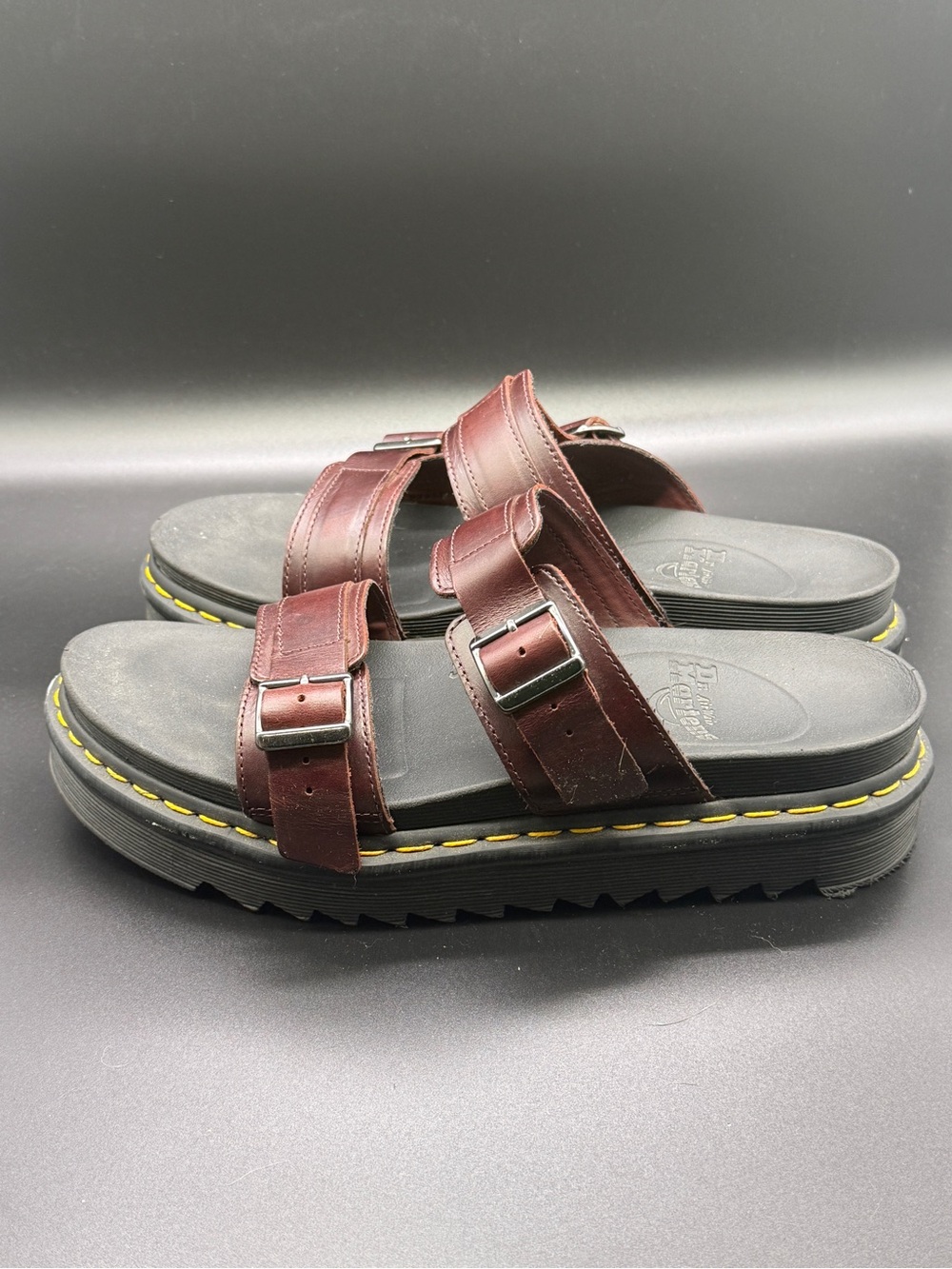 Dr. Martens Myles Sandals Men's 11 Brown Strapped Platform Y2K Luxury Casual Wea - Picture 3 of 6